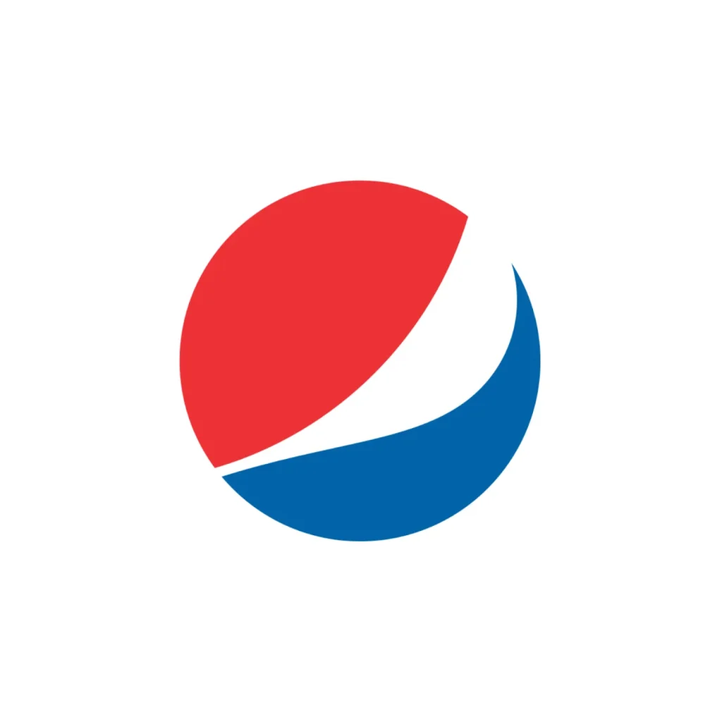 Logo of Pepsi, as an example of an abstract logo.
