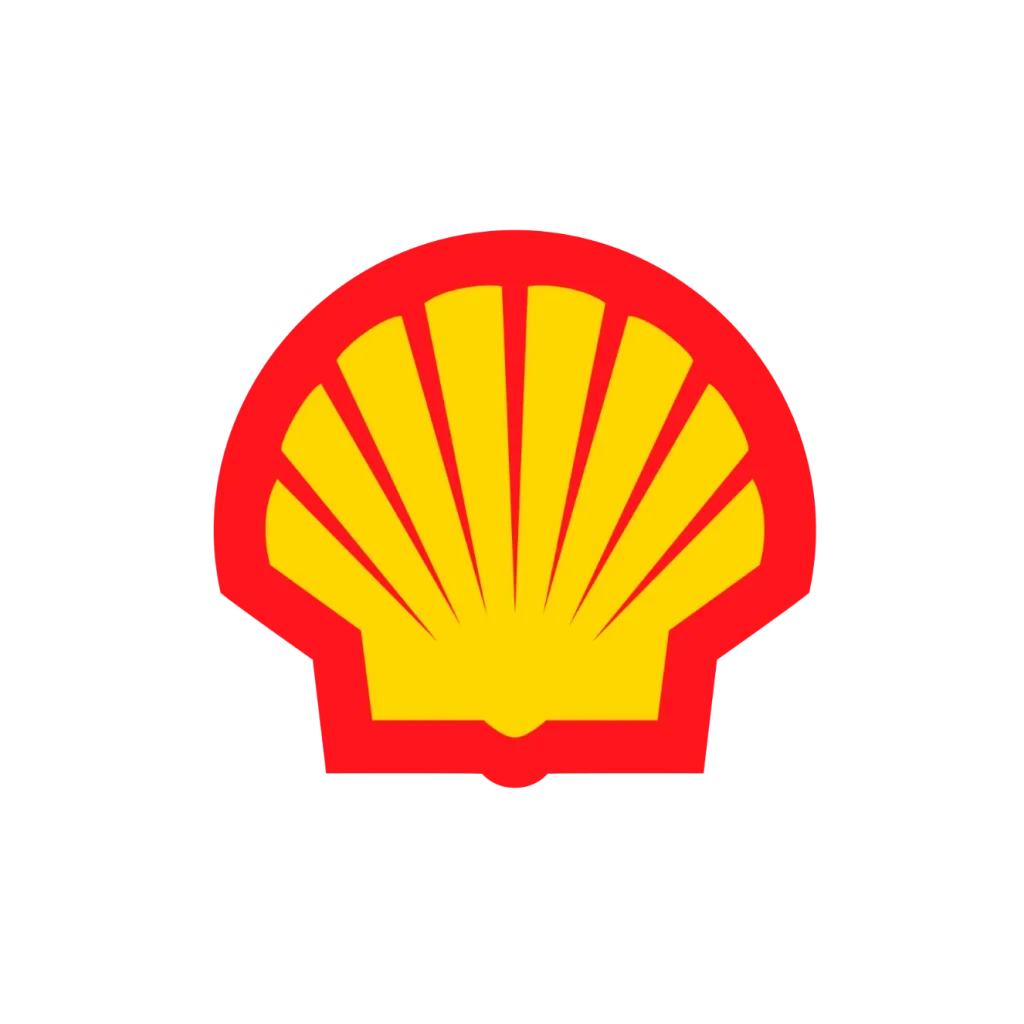 The Shell logo, a pictorial mark logo depicting a yellow shell with red outline.