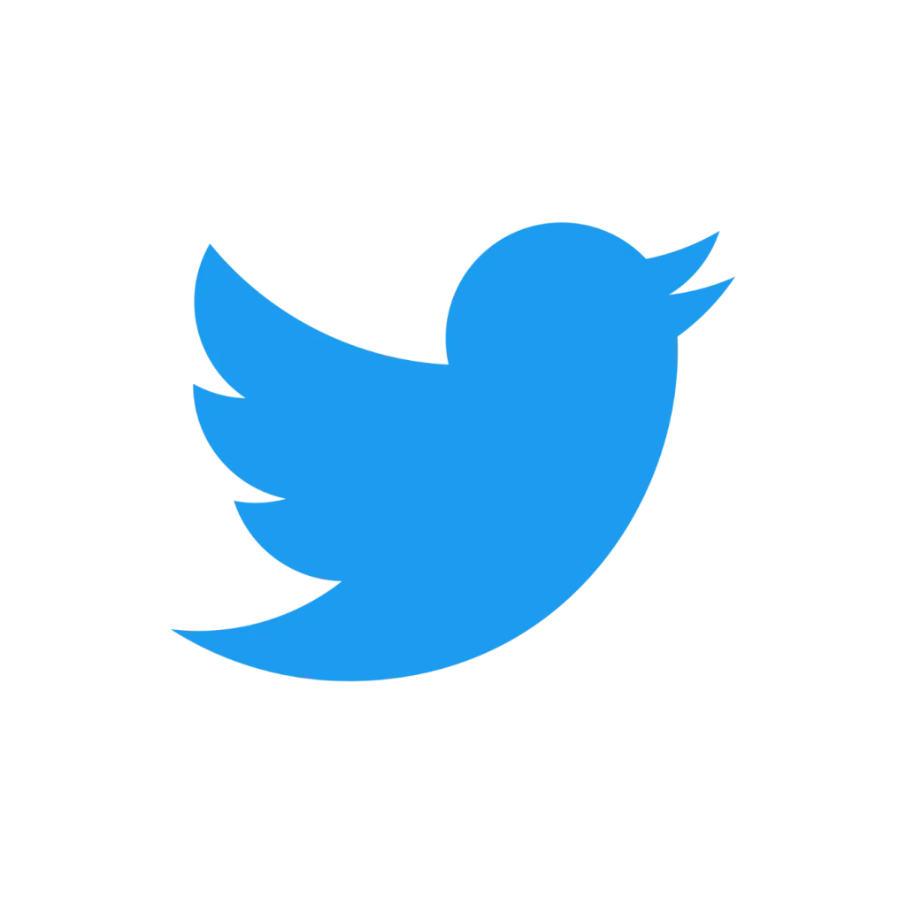 The Twitter logo, a pictorial mark logo depicting a blue bird.