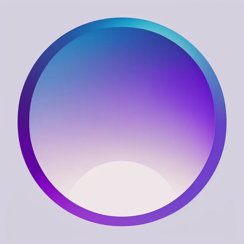 Generated gradient logo: a blue - purple circle.