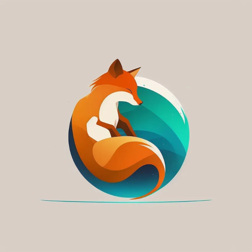 Generated logo that resembles the Firefox logo.