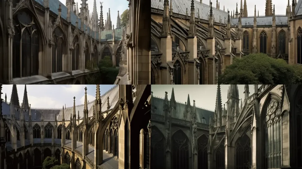 Midjourney architecture prompts: Gothic Architecture