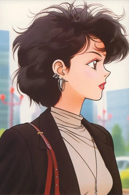 Pixilart - Retro Anime Girl 80 s by AnimeAudreyUwU
