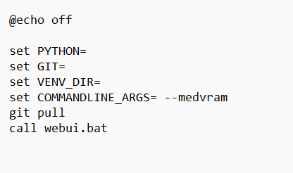 Adding the line "git pull" to our "webui-user.bat" folder, so that the WebUI automatically pulls updates every time we run it.