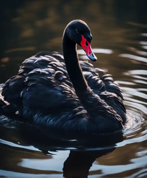 SDXL generated black swan