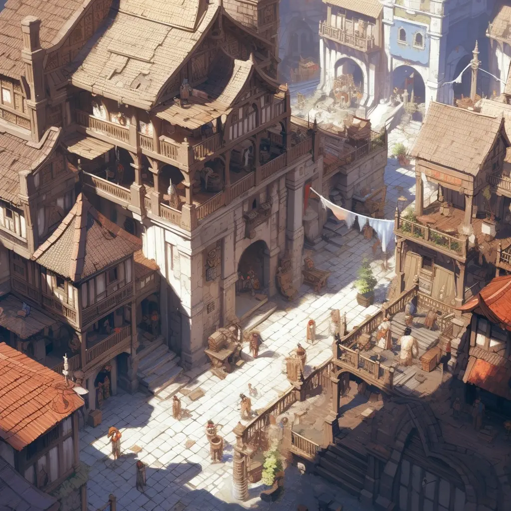 medieval city concept art